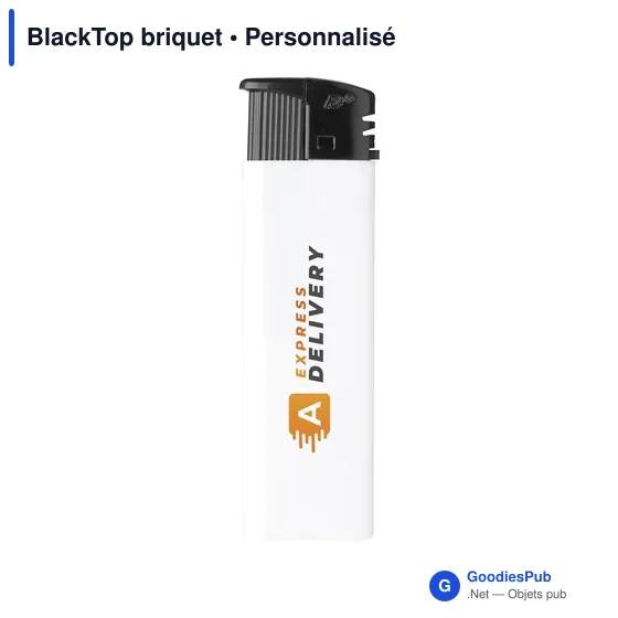 Briquet électronique personnalisable avec logo - BlackTop - Image 8