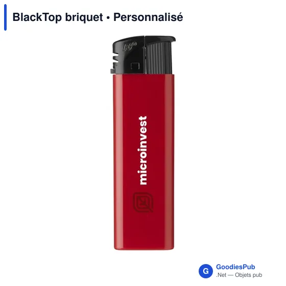 Briquet électronique personnalisable avec logo - BlackTop - Image 10