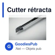 Cutter rétractable personnalisable BLADE avec logo - Miniature 12