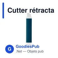 Cutter rétractable personnalisable BLADE avec logo - Miniature 3