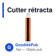Cutter rétractable personnalisable BLADE avec logo - Miniature 6