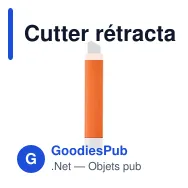 Cutter rétractable personnalisable BLADE avec logo - Miniature 7