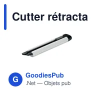Cutter rétractable personnalisable BLADE avec logo - Miniature 9