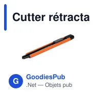 Cutter rétractable personnalisable BLADE avec logo - Miniature 1