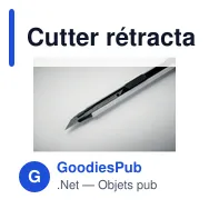 Cutter rétractable personnalisable BLADE avec logo - Miniature 9