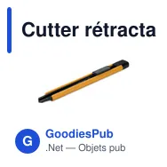 Cutter rétractable personnalisable BLADE avec logo - Miniature 10
