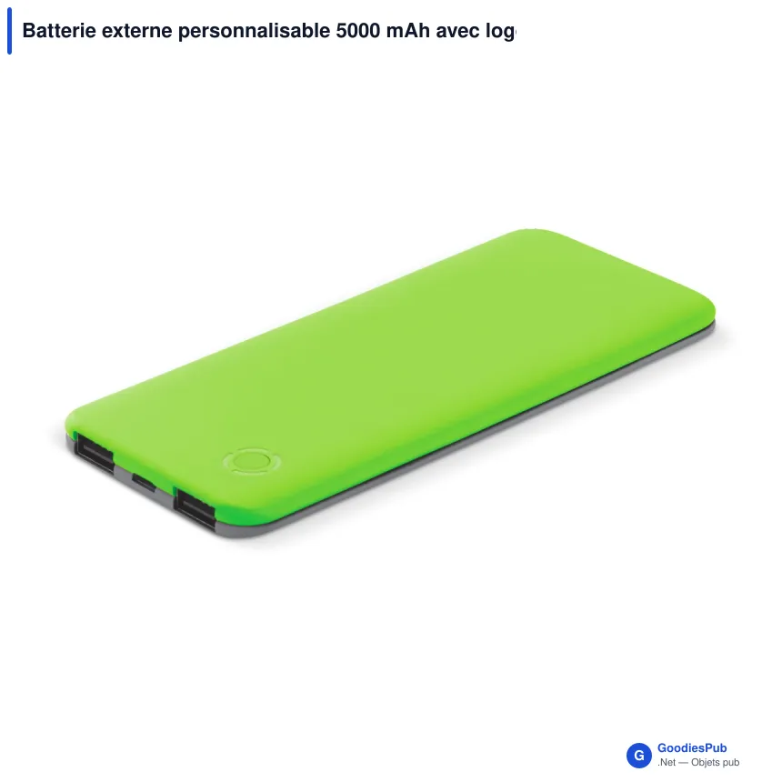 Batterie externe personnalisable 5000 mAh avec logo - Blade - Image 3