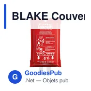BLAKE Couverture anti -feu 100x95cm - Miniature 1