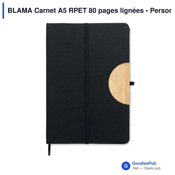 BLAMA Carnet A5 RPET 80 pages lignées - Image 2