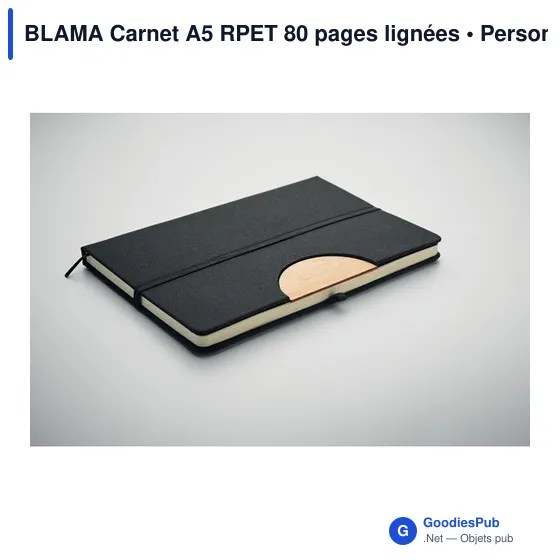 BLAMA Carnet A5 RPET 80 pages lignées - Image 4