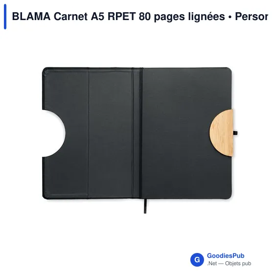 BLAMA Carnet A5 RPET 80 pages lignées - Image 5