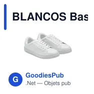 BLANCOS Baskets en PU Taille 37 - Miniature 1