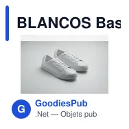 BLANCOS Baskets en PU Taille 37 - Miniature 2
