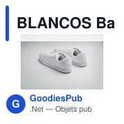 BLANCOS Baskets en PU Taille 40 - Miniature 3