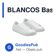 BLANCOS Baskets en PU Taille 43 - Miniature 1