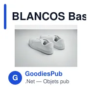 BLANCOS Baskets en PU Taille 45 - Miniature 3