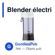 Blender électrique personnalisable Santosh avec logo - Miniature 2