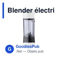 Blender électrique personnalisable Santosh avec logo - Miniature 3
