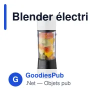 Blender électrique personnalisable Santosh avec logo - Miniature 4