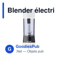 Blender électrique personnalisable Santosh avec logo - Miniature 6