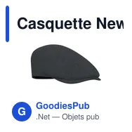 Casquette Newsboy personnalisable avec logo - BLIND PEAK - Miniature 1