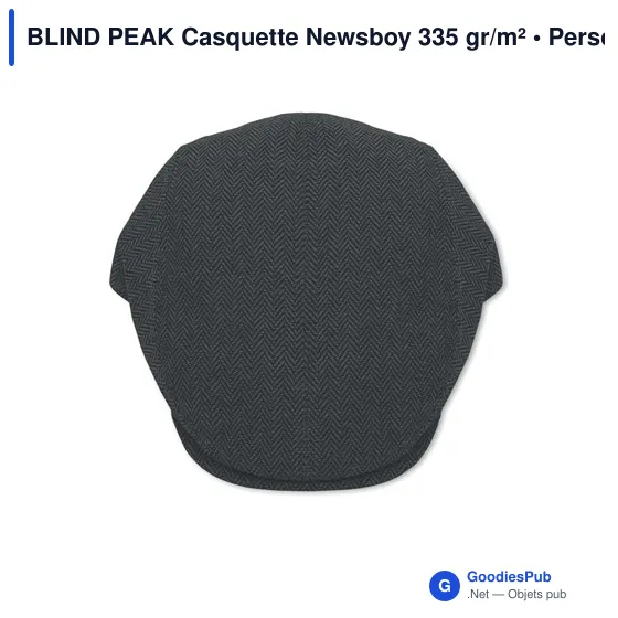 Casquette Newsboy personnalisable avec logo - BLIND PEAK - Image 2