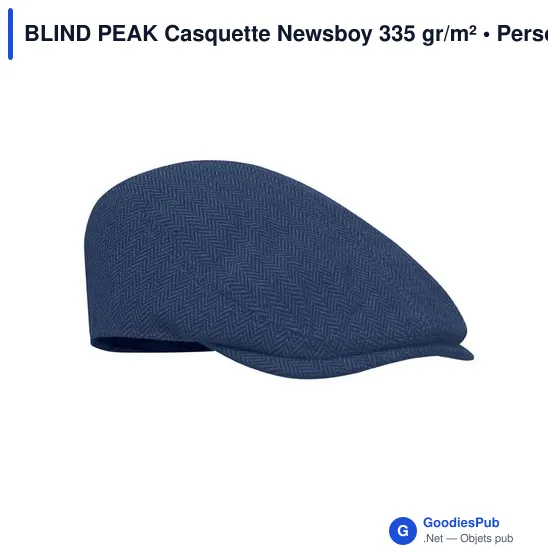Casquette Newsboy personnalisable avec logo - BLIND PEAK - Image 12