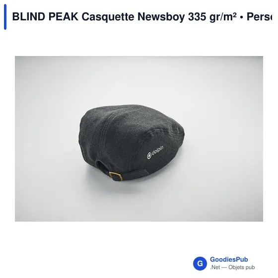 Casquette Newsboy personnalisable avec logo - BLIND PEAK - Image 5
