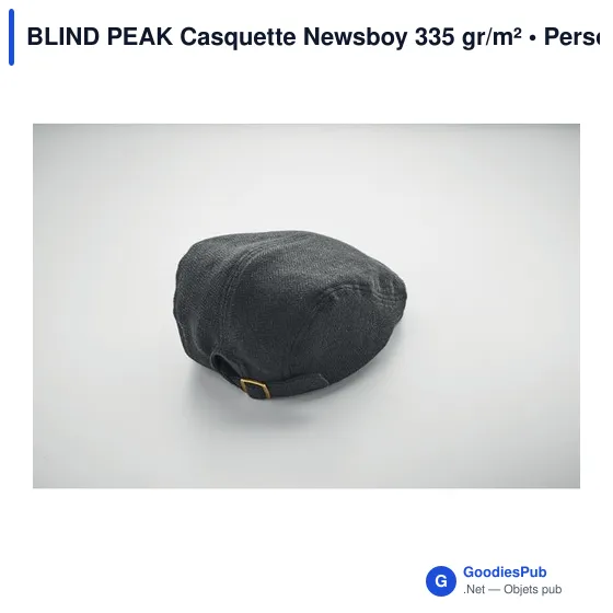 Casquette Newsboy personnalisable avec logo - BLIND PEAK - Image 6