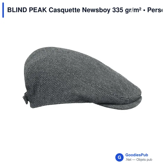 Casquette Newsboy personnalisable avec logo - BLIND PEAK - Image 10