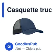 Casquette trucker personnalisable avec logo - BLIST - Miniature 1