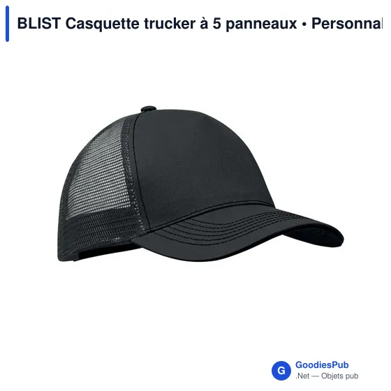 Casquette trucker personnalisable avec logo - BLIST - Image 12