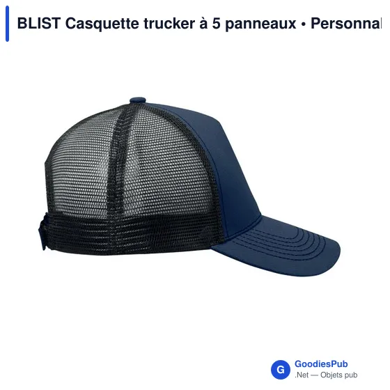 Casquette trucker personnalisable avec logo - BLIST - Image 3