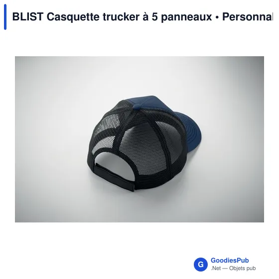 Casquette trucker personnalisable avec logo - BLIST - Image 4