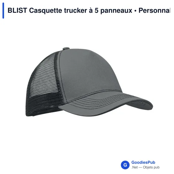 Casquette trucker personnalisable avec logo - BLIST - Image 6