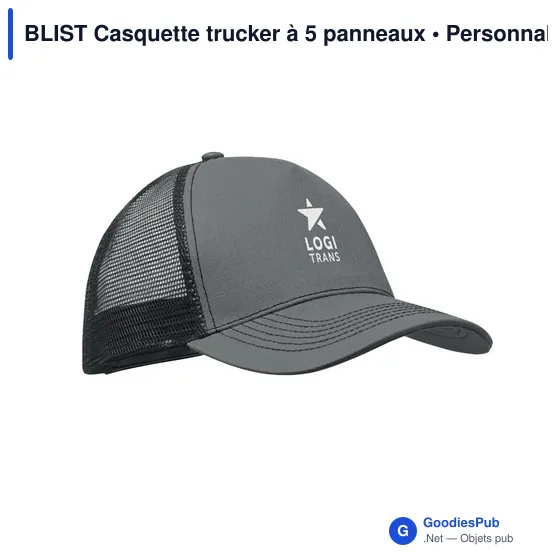 Casquette trucker personnalisable avec logo - BLIST - Image 9