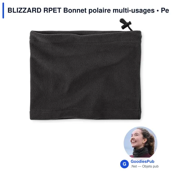 Bonnet polaire personnalisable multi-usages avec logo - BLIZZARD RPET - Image 1