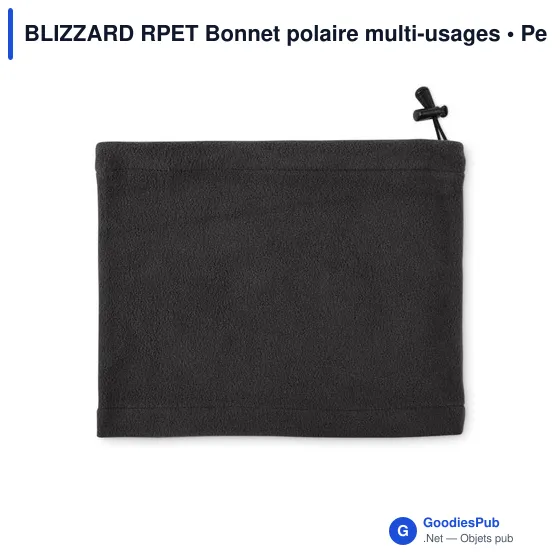 Bonnet polaire personnalisable multi-usages avec logo - BLIZZARD RPET - Image 2
