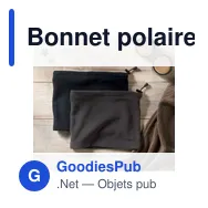 Bonnet polaire personnalisable multi-usages avec logo - BLIZZARD RPET - Miniature 11