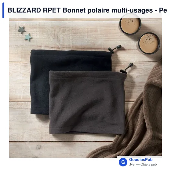 Bonnet polaire personnalisable multi-usages avec logo - BLIZZARD RPET - Image 11