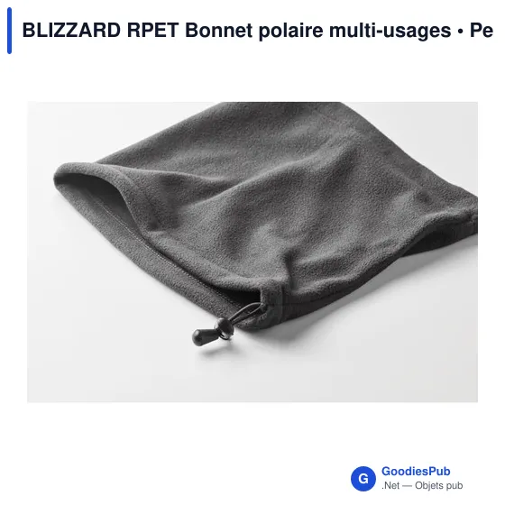 Bonnet polaire personnalisable multi-usages avec logo - BLIZZARD RPET - Image 12