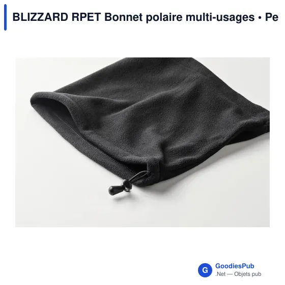 Bonnet polaire personnalisable multi-usages avec logo - BLIZZARD RPET - Image 3
