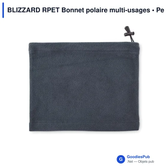 Bonnet polaire personnalisable multi-usages avec logo - BLIZZARD RPET - Image 5
