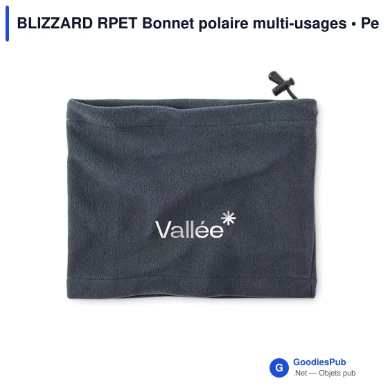 Bonnet polaire personnalisable multi-usages avec logo - BLIZZARD RPET - Image 6