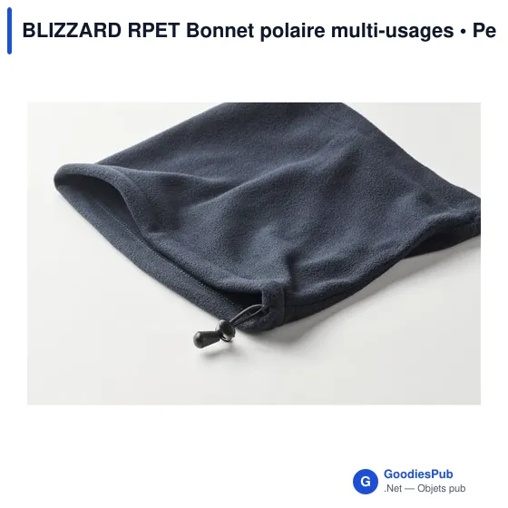 Bonnet polaire personnalisable multi-usages avec logo - BLIZZARD RPET - Image 7