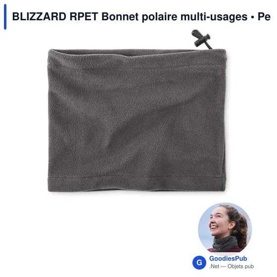 Bonnet polaire personnalisable multi-usages avec logo - BLIZZARD RPET - Image 8
