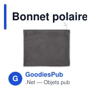 Bonnet polaire personnalisable multi-usages avec logo - BLIZZARD RPET - Miniature 9