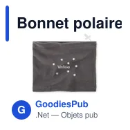Bonnet polaire personnalisable multi-usages avec logo - BLIZZARD RPET - Miniature 10