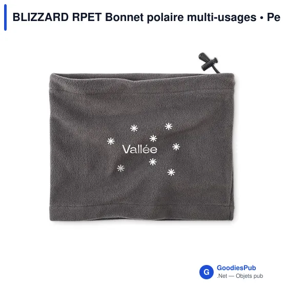 Bonnet polaire personnalisable multi-usages avec logo - BLIZZARD RPET - Image 10