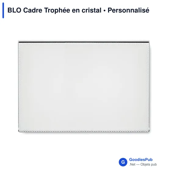 BLO Cadre Trophée en cristal - Image 2